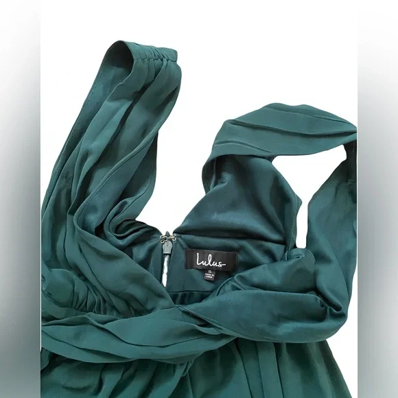 lulus heavenly hues forest green maxi dress - Picture 4 of 5